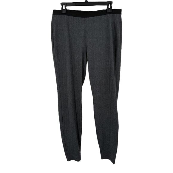 Eileen Fisher herringbone jersey ankle pull on legging Pants gray size Medium M - Picture 1 of 5